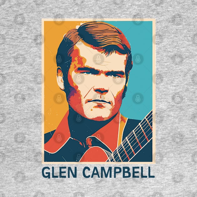 Glen Campbell •• Retro Illustration by unknown_pleasures